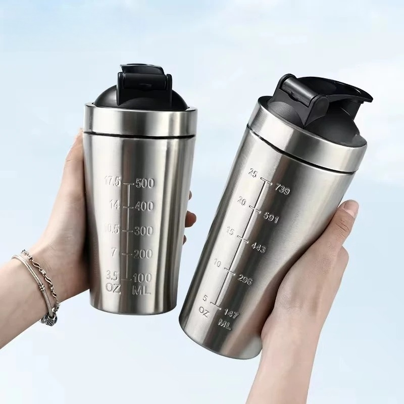Nutrition And Fitness - Garrafa de Aço Inoxidável para Shake
