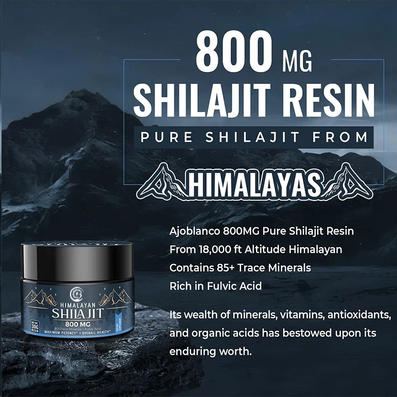 Shilajit Resin Pure - Resina Shilajit orgânica pura do Himalaia