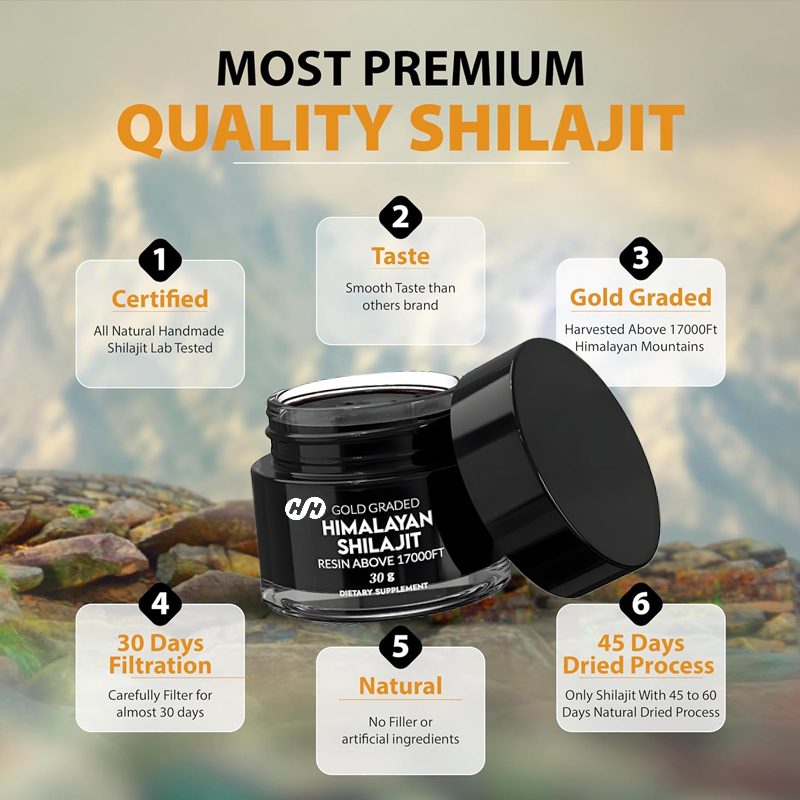 Resina de Shilajit Pura do Him - Shilajit Resin Pure avaliação e preço