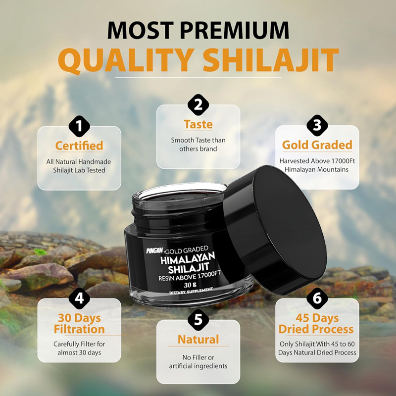 Resina pura do Himalaia Shilaj - Shilajit Resin Pure avaliação e preço