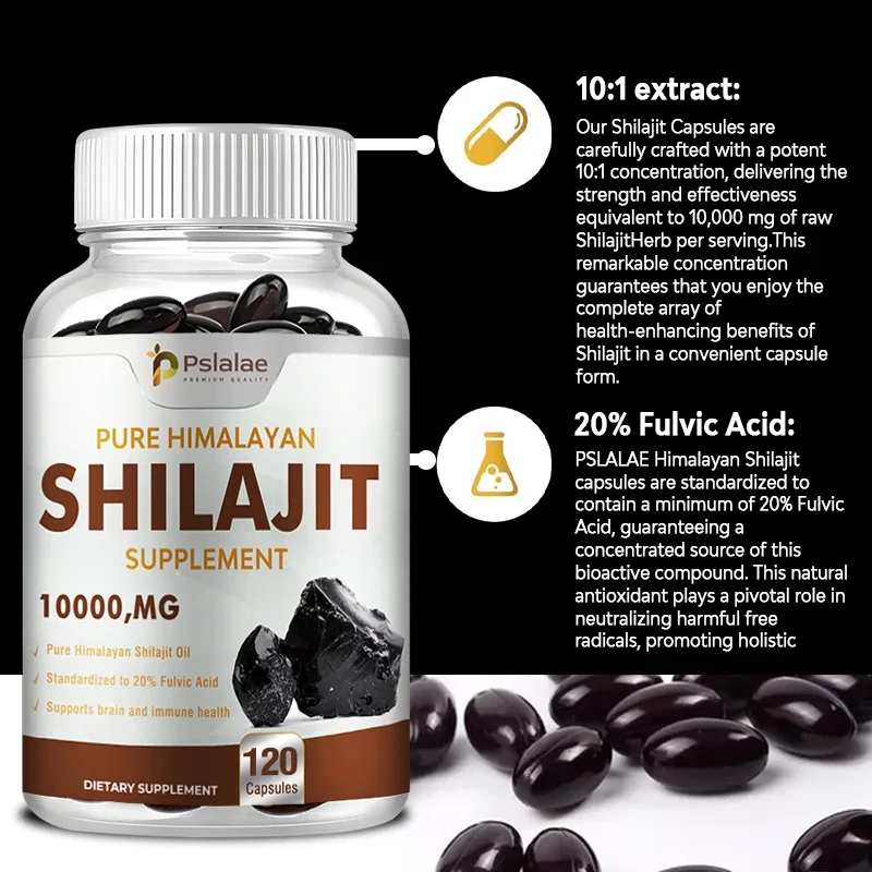 Cápsulas puras de resina Shila - Shilajit Resin Pure avaliação e preço